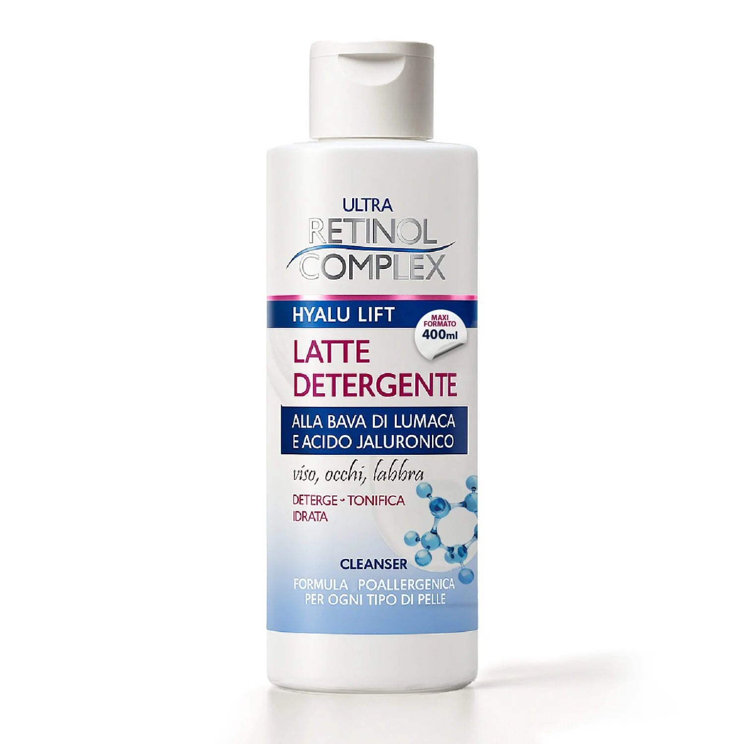 LATTE DETERGENTE BAVA DI LUMACA E ACIDO JALURONICO 400ml
