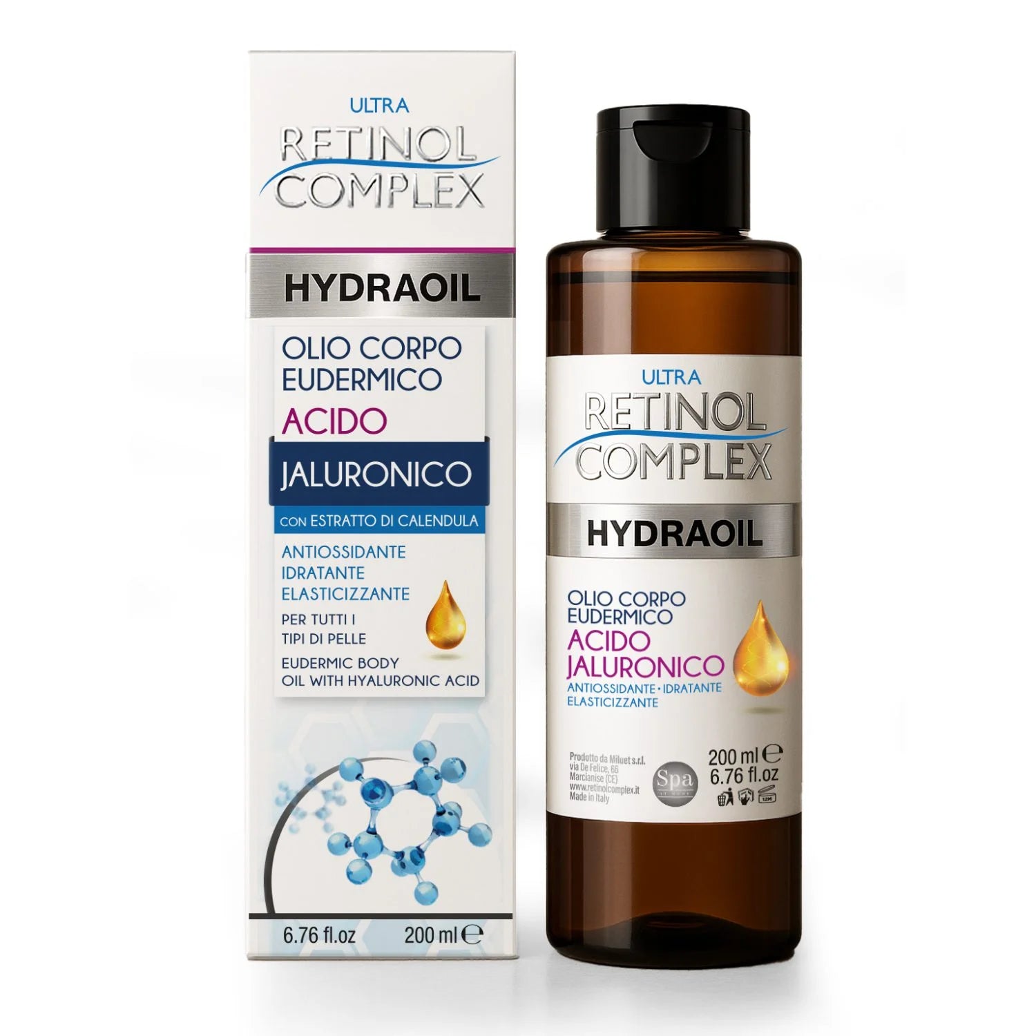 OLIO EUDERMICO ALL’ACIDO JALURONICO 200ml