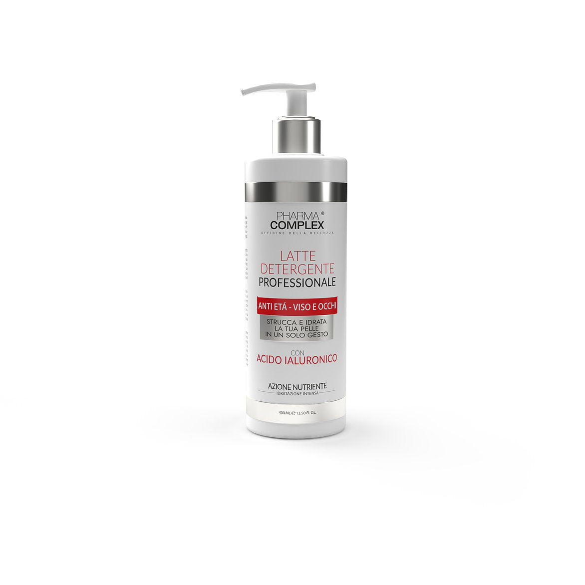 LATTE DETERGENTE PROFESSIONALE CON ACIDO IALURONICO 400 ml