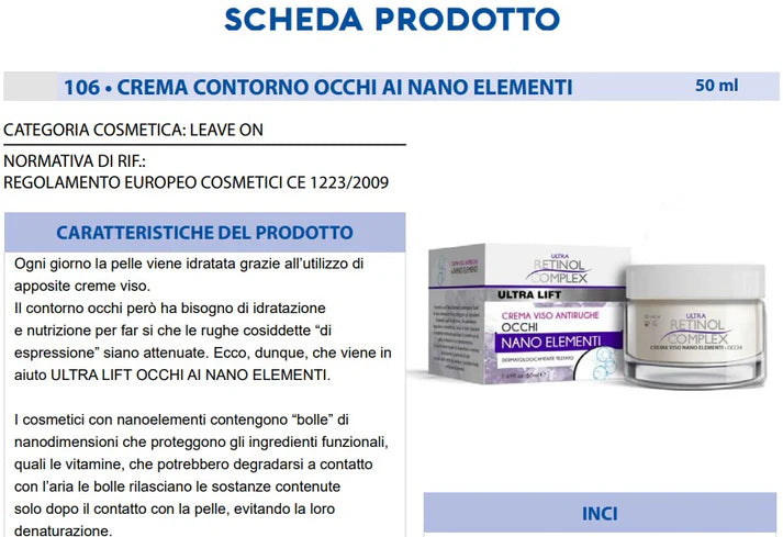 CREMA CONTORNO OCCHI AI MICROELEMENTI 50ml