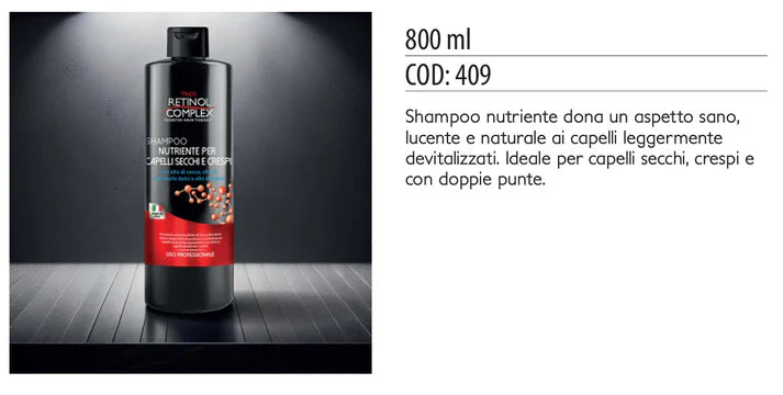 Shampoo capelli secchi & crespi 800ml