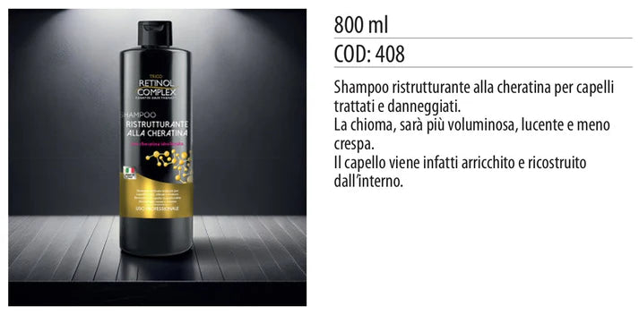Shampoo alla cheratina 800 ml
