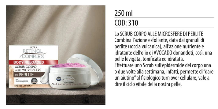 SCRUB CORPO ALLE MICROSFERE DI PERLITE 250ml