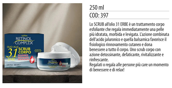SCRUB CORPO CON OLIO ALLE 31 ERBE 250ml
