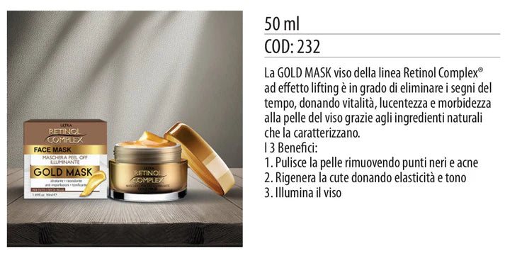 MASCHERA VISO GOLD MASK 50ml