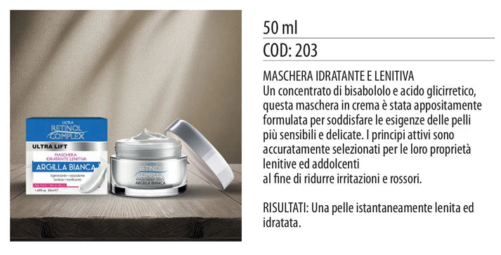 MASCHERA VISO ARGILLA BIANCA 50ml