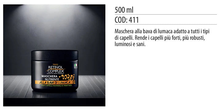 Maschera capelli Bava di lumaca 500ml