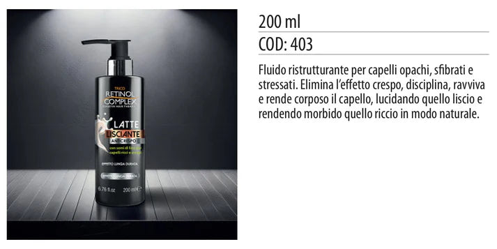 LATTE LISCIANTE ANTICRESPO 200ml