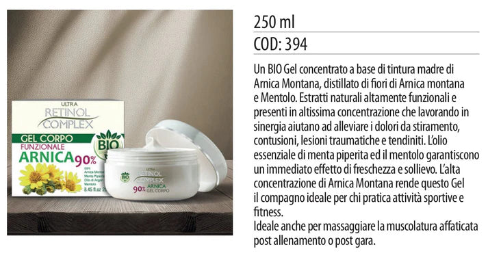 CREMA CORPO GEL BIOLOGICA ARNICA AL 90% 250ML