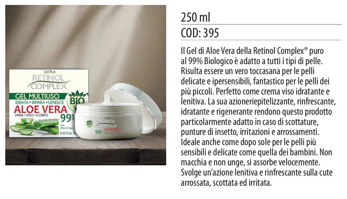 CREMA CORPO BIOLOGICA ALOE VERA 99% 250ML