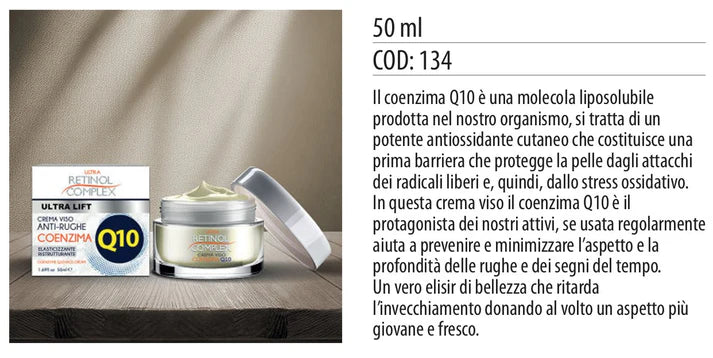 CREMA VISO COENZIMA ANTI -RUGHE Q10 50ml