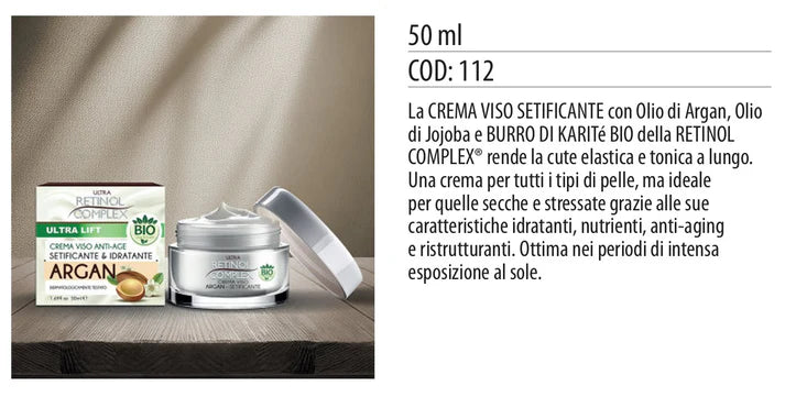CREMA VISO BIO IDRATANTE ARGAN 50ml