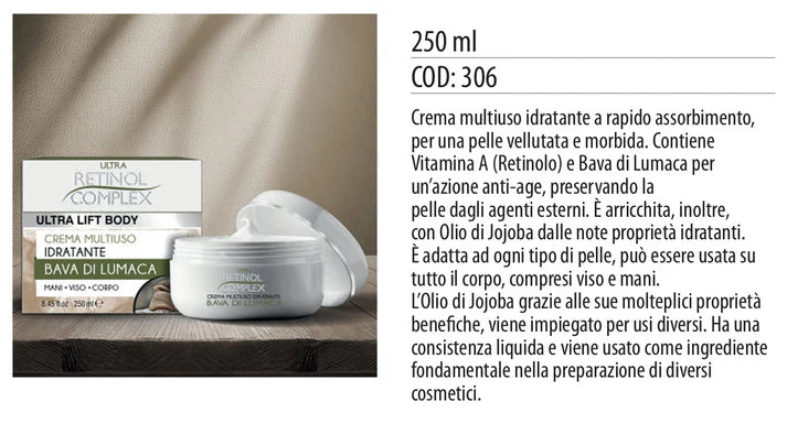 CREMA MULTIUSO ALLA BAVA DI LUMACA 250ml