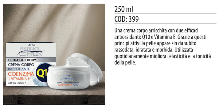 CREMA CORPO RASSODANTE CON COENZIMA Q10 250ml