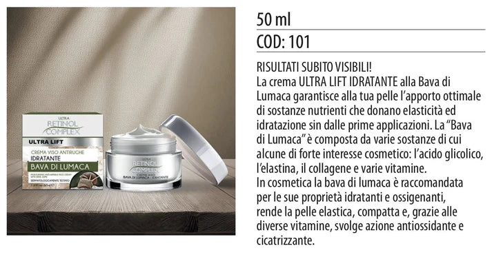 CREMA VISO ALLA BAVA DI LUMACA 50ml