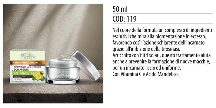 CREMA VISO TRATTAMENTO SCHIARENTE ANTIMACCHIA 50ml